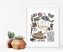 Load image into Gallery viewer, Army Branch Art Print