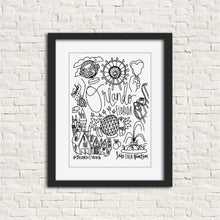 Load image into Gallery viewer, Orlando Black and White Digital Download Art Print