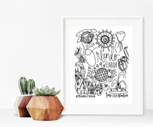 Load image into Gallery viewer, Orlando Black and White Digital Download Art Print