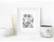Load image into Gallery viewer, Orlando Black and White Digital Download Art Print