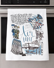 Load image into Gallery viewer, Watercolor Military Branch Dishtowel