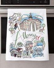 Load image into Gallery viewer, Watercolor City Dishtowel