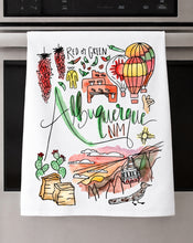 Load image into Gallery viewer, Watercolor City Dishtowel