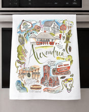 Load image into Gallery viewer, Watercolor City Dishtowel