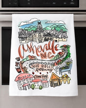 Load image into Gallery viewer, Watercolor City Dishtowel