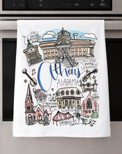 Load image into Gallery viewer, Watercolor City Dishtowel