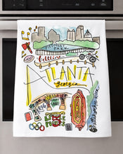 Load image into Gallery viewer, Watercolor City Dishtowel