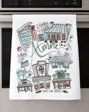 Load image into Gallery viewer, Watercolor City Dishtowel
