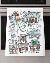 Load image into Gallery viewer, Watercolor City Dishtowel