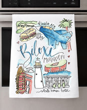 Load image into Gallery viewer, Watercolor City Dishtowel