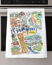 Load image into Gallery viewer, Watercolor City Dishtowel