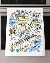 Load image into Gallery viewer, Watercolor City Dishtowel