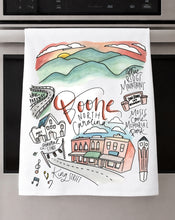 Load image into Gallery viewer, Watercolor City Dishtowel
