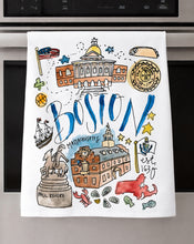 Load image into Gallery viewer, Watercolor City Dishtowel