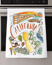 Load image into Gallery viewer, Watercolor City Dishtowel