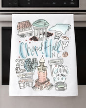 Load image into Gallery viewer, Watercolor City Dishtowel