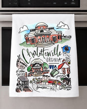 Load image into Gallery viewer, Watercolor City Dishtowel