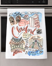 Load image into Gallery viewer, Watercolor City Dishtowel