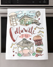 Load image into Gallery viewer, Watercolor City Dishtowel