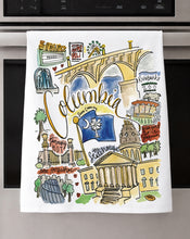 Load image into Gallery viewer, Watercolor City Dishtowel