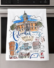Load image into Gallery viewer, Watercolor City Dishtowel