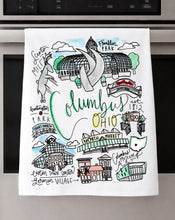 Load image into Gallery viewer, Watercolor City Dishtowel