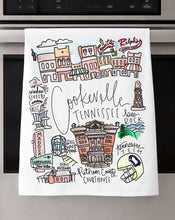 Load image into Gallery viewer, Watercolor City Dishtowel