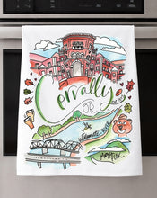 Load image into Gallery viewer, Watercolor City Dishtowel
