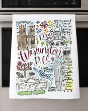 Load image into Gallery viewer, Watercolor City Dishtowel
