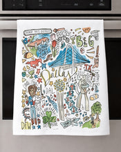 Load image into Gallery viewer, Watercolor City Dishtowel