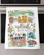 Load image into Gallery viewer, Watercolor City Dishtowel