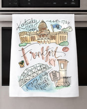 Load image into Gallery viewer, Watercolor City Dishtowel
