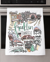 Load image into Gallery viewer, Watercolor City Dishtowel