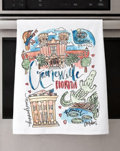 Load image into Gallery viewer, Watercolor City Dishtowel