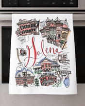 Load image into Gallery viewer, Watercolor City Dishtowel