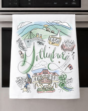 Load image into Gallery viewer, Watercolor City Dishtowel