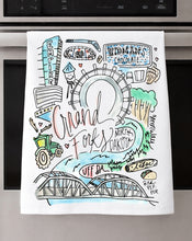 Load image into Gallery viewer, Watercolor City Dishtowel