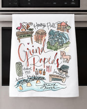 Load image into Gallery viewer, Watercolor City Dishtowel