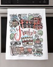 Load image into Gallery viewer, Watercolor City Dishtowel