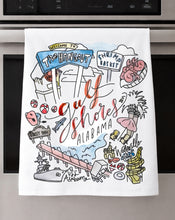 Load image into Gallery viewer, Watercolor City Dishtowel