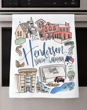 Load image into Gallery viewer, Watercolor City Dishtowel