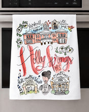 Load image into Gallery viewer, Watercolor City Dishtowel