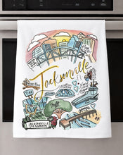 Load image into Gallery viewer, Watercolor City Dishtowel