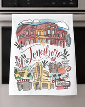 Load image into Gallery viewer, Watercolor City Dishtowel