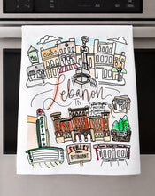 Load image into Gallery viewer, Watercolor City Dishtowel