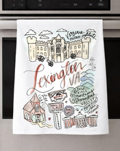 Load image into Gallery viewer, Watercolor City Dishtowel