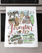 Load image into Gallery viewer, Watercolor City Dishtowel