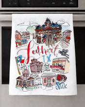 Load image into Gallery viewer, Watercolor City Dishtowel