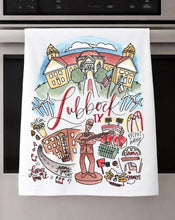 Load image into Gallery viewer, Watercolor City Dishtowel