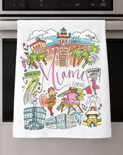 Load image into Gallery viewer, Watercolor City Dishtowel